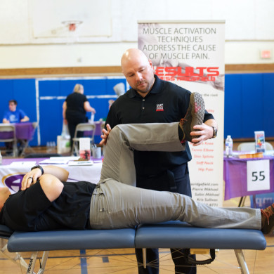 RVNAhealth health and wellness fair, physical therapy