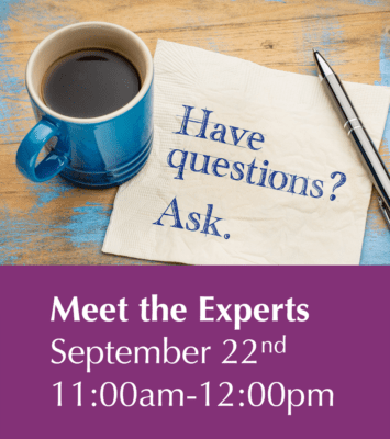 Parkinson's disease "Meet the Experts" event on September 22nd in Ridgefield CT