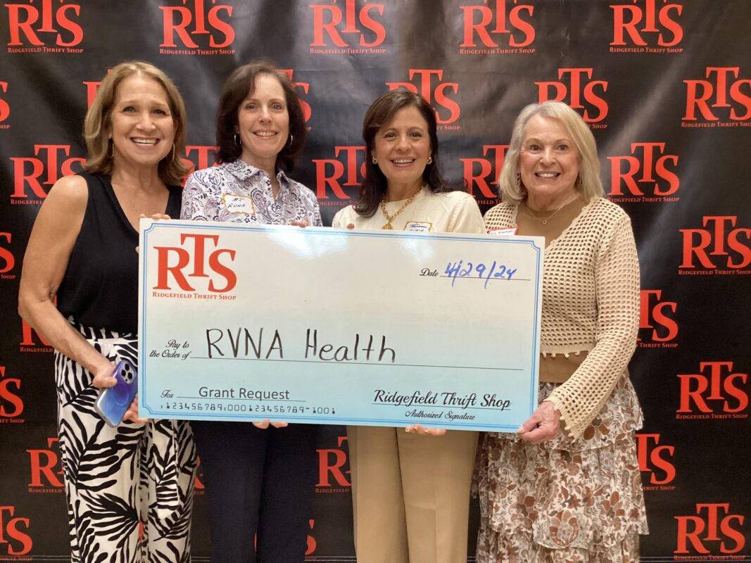 Ridgefield Thrift Shop Awards Grant to RVNAhealth’s Hospice program